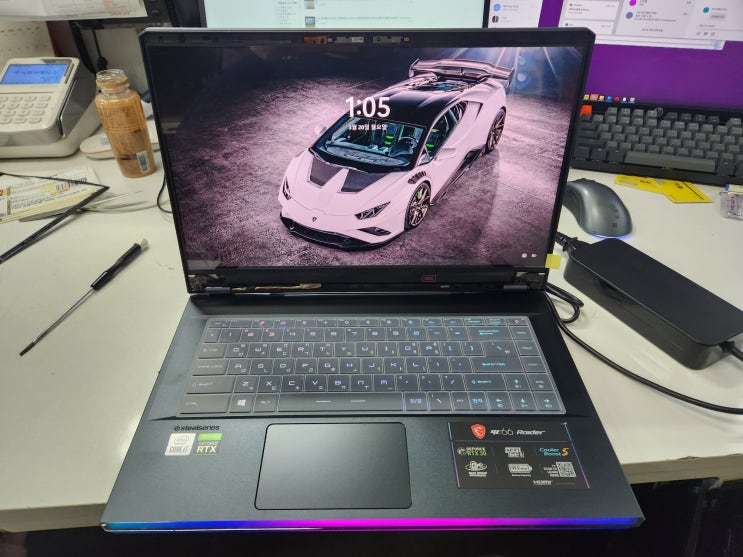  MSI GE시리즈 GE66 레이더 10UG 액정수리