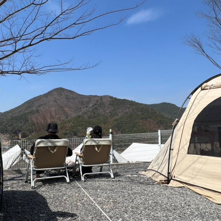  고성 산들바다관광농원 캠핑장 A사이트 후기 애견동반캠핑 | 부산근교 경남캠핑장 | 유나쉘터 | 감성캠핑 면텐트 추천