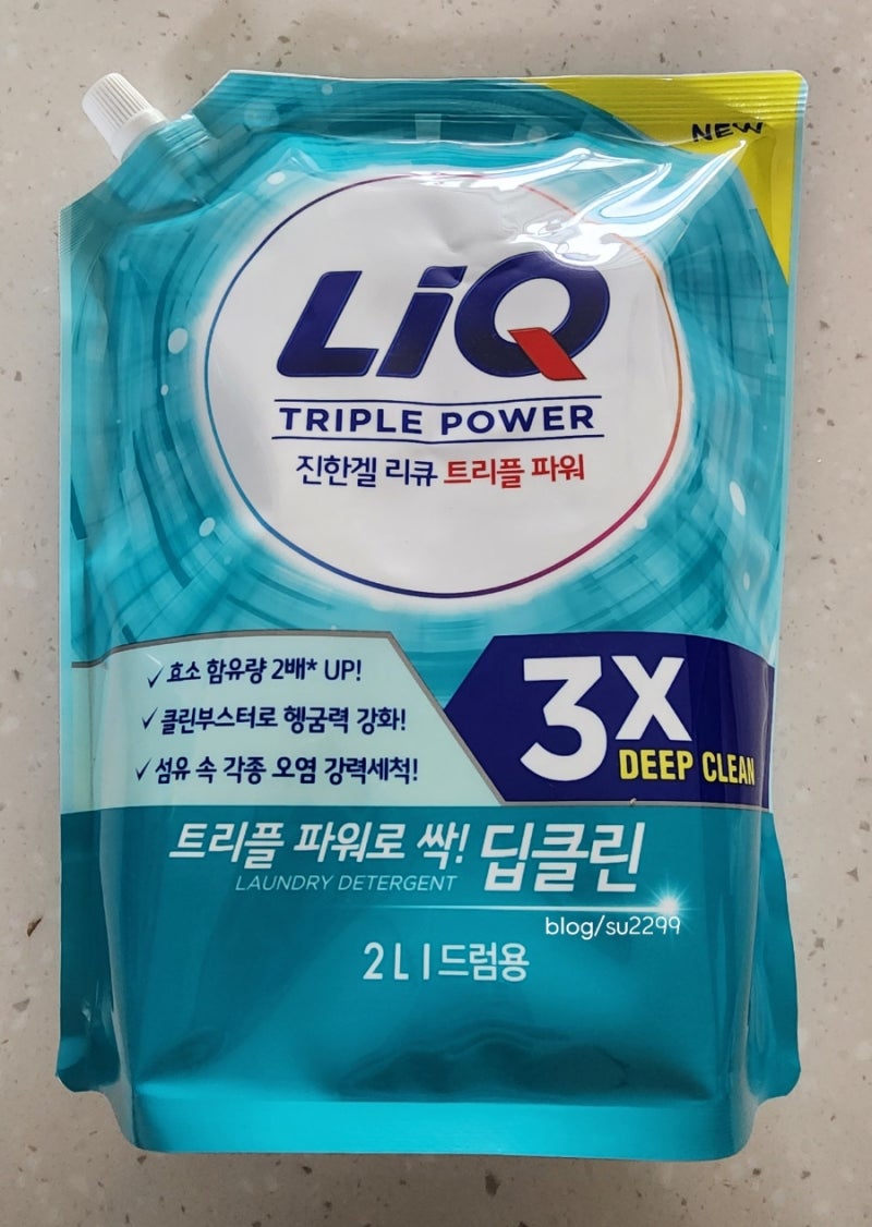LIQ 진한겔 리큐 트리플파워 3X 드럼용 세탁세제추천 : 네이버 블로그
