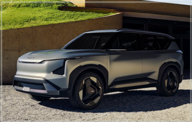  기아 EV5 혁신적인 전기 콘셉트 SUV 공개!