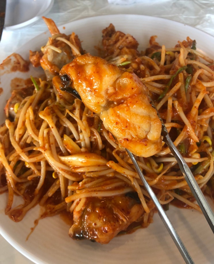  맛있게 매콤한 양념과 콩나물 동탄 아구찜맛집 진성아구찜