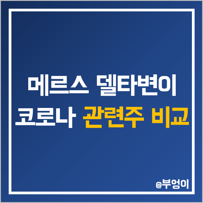 메르스 델타변이 바이러스 코로나 관련주 비교 : 한올바이오파마 오리엔트 서린 제일 바이오 이글벳 삼진 진양 제약 진원생명과학 중앙백신 오공 진매트릭스 주식 주가 PER PBR 순위