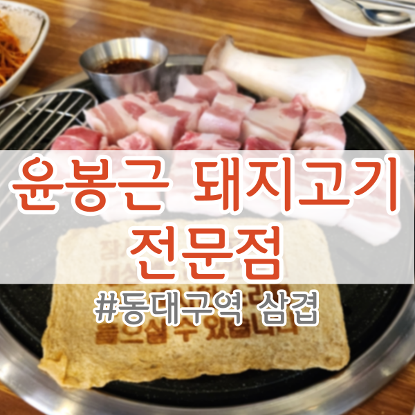 [동대구역 삼겹살] 고기 구워주는 집 <윤봉근 돼지고기전문점>