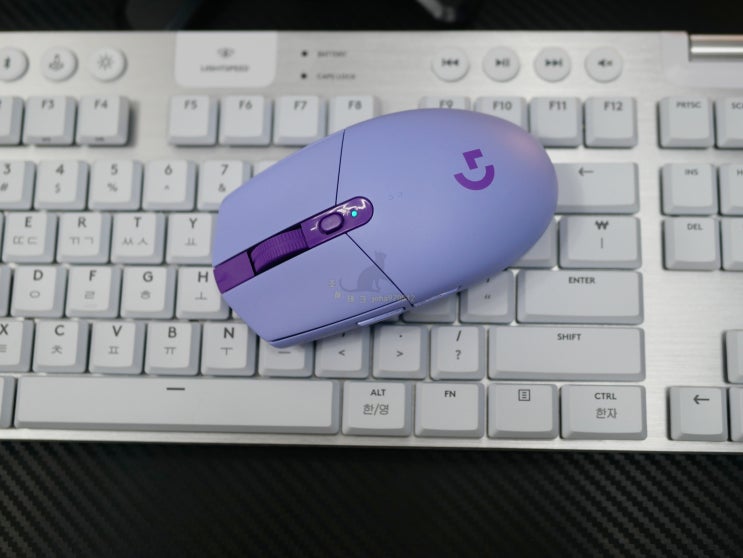  무선 마우스 로지텍 G304 LIGHTSPEED 라일락 가성비 좋은데