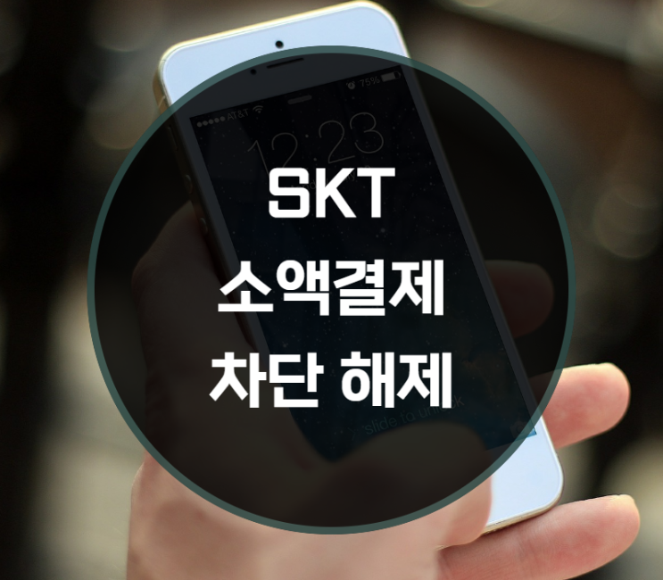  skt 소액결제 차단해제 하는 방법은?