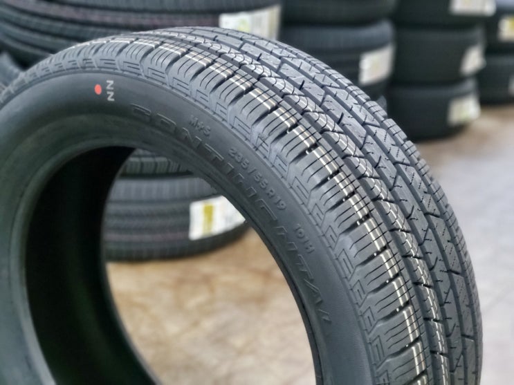  싼타페 쏘렌토 카니발에 장착되는 콘티넨탈 타이어 교체 235/55R19 시화 정왕동