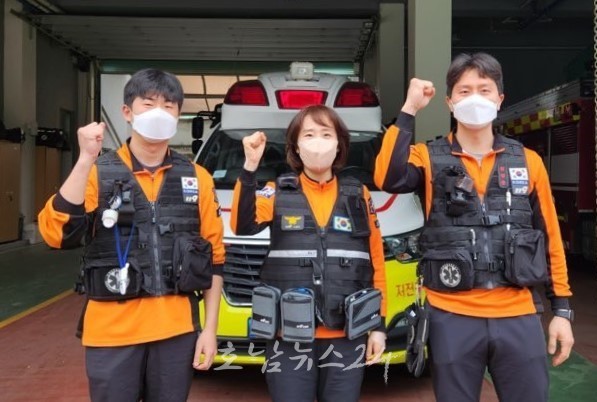  순천소방서, 119구급차서 응급 출산…“산모ㆍ신생아 건강 양호”