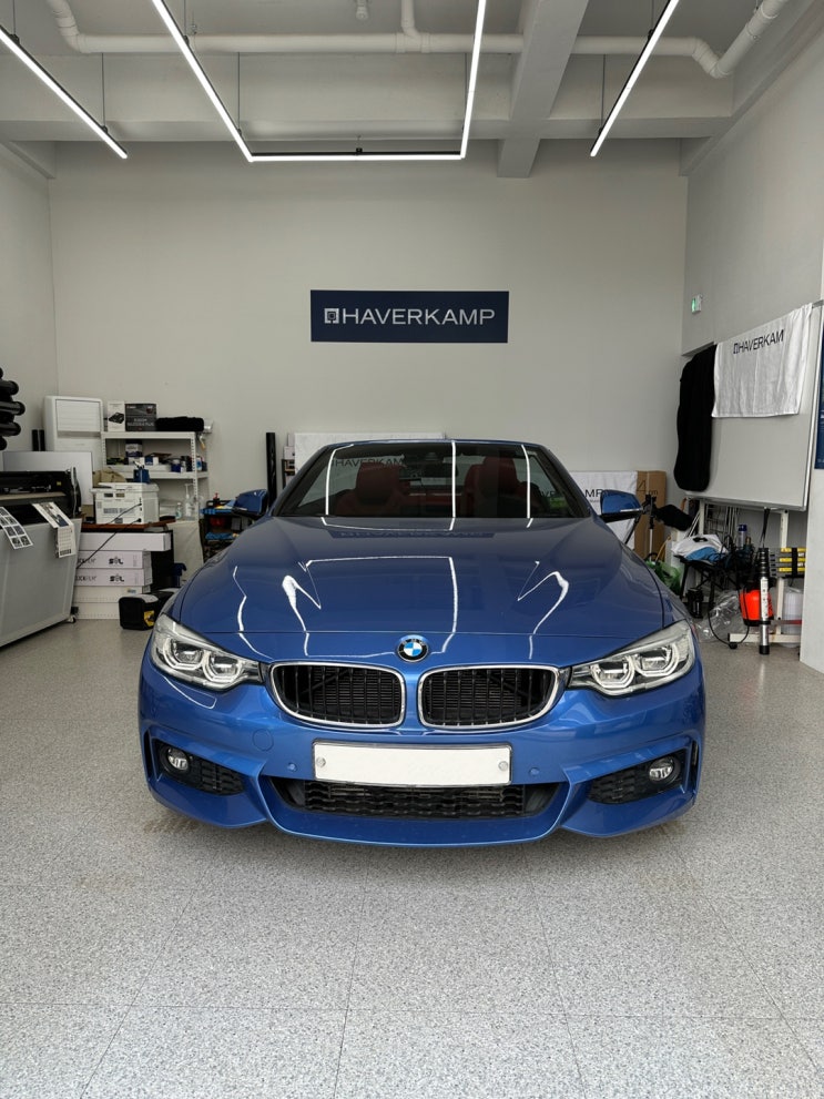 대전 수입차 블랙박스 설치 BMW 428i 컨버터블 f32 아이나비 QXD8000 장착