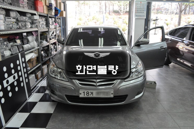  제네시스 BH300 모니터 백화현상 AFM-700BHD , AFM-701BHD 메인보드 고장수리 - 수원테크(수원 국산차 수입차 오디오AV모니터수리)