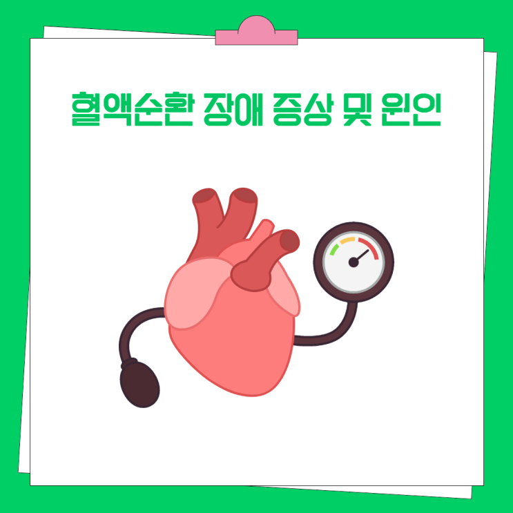  혈액순환 장애 증상과 원인 및 도움이 되는 음식!
