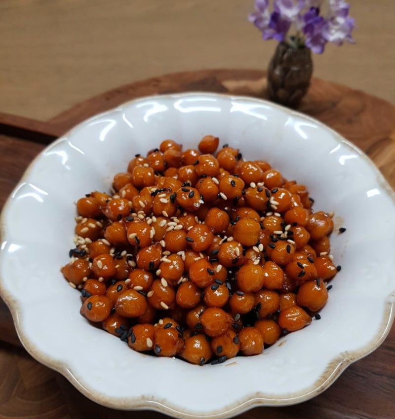 병아리콩 조림 콩자반만들기 밥반찬 다이어트 병아리콩 간장조림