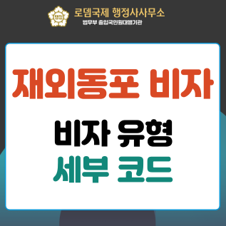  재외동포 비자(F4비자 종류)유형, F4 세부 코드, 준비서류