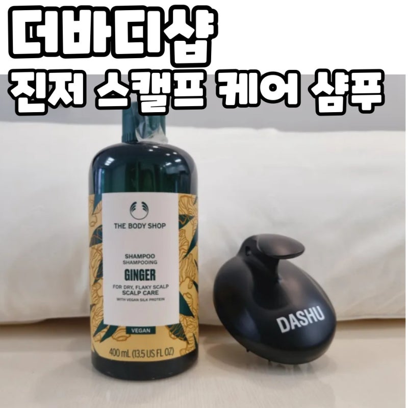 비듬 고민 90% 해결 [더바디샵] 진저 스캘프 케어 샴푸 + 다슈 샴푸 브러쉬 두피 케어 스케일링....