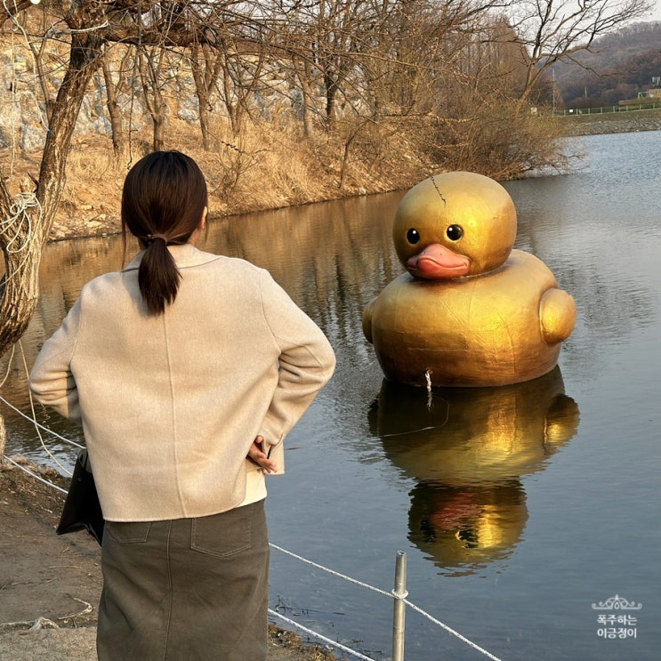 분당 가볼만한곳 운중저수지에서 커피 한 잔