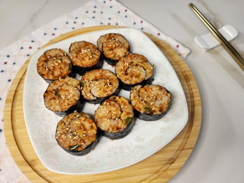 어묵땡초김밥 레시피 김밥오뎅양념 만들기 매콤어묵김밥 만드는 법