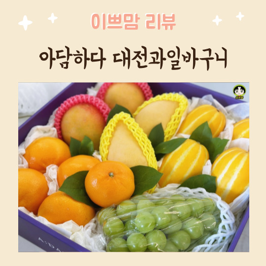  대전과일 과일바구니 과일선물 과일도시락 아담하다 대전점