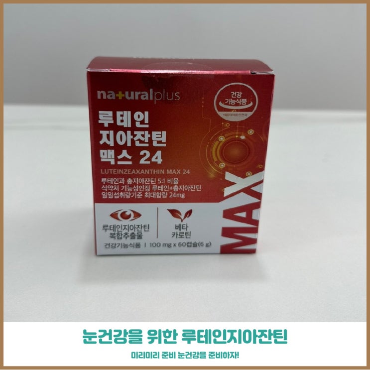  눈건강을 챙기는 노하우 루테인지아잔틴추천 루테인지아잔틴맥스24