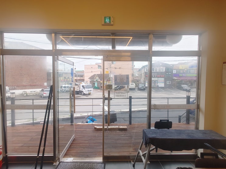  부천 상가썬팅 신중동 춘의동 상가 통유리창문 열차단썬팅 시선차단썬팅 단열필름썬팅 시공
