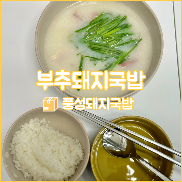  부산 돼지국밥 맛집 풍성돼지국밥에서 만든 국밥 밀키트