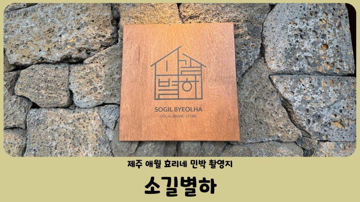 제주 애월 효리네 민박 촬영지 소길별하 다양한 소품 한가득 (feat. 예약필수)