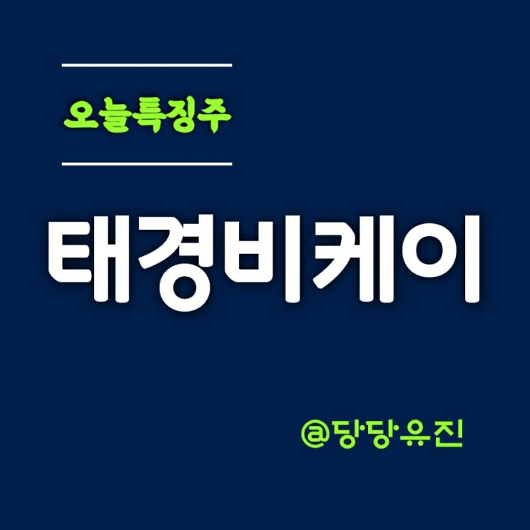 태경비케이 상한가로 마감하며 52주 신고가 경신