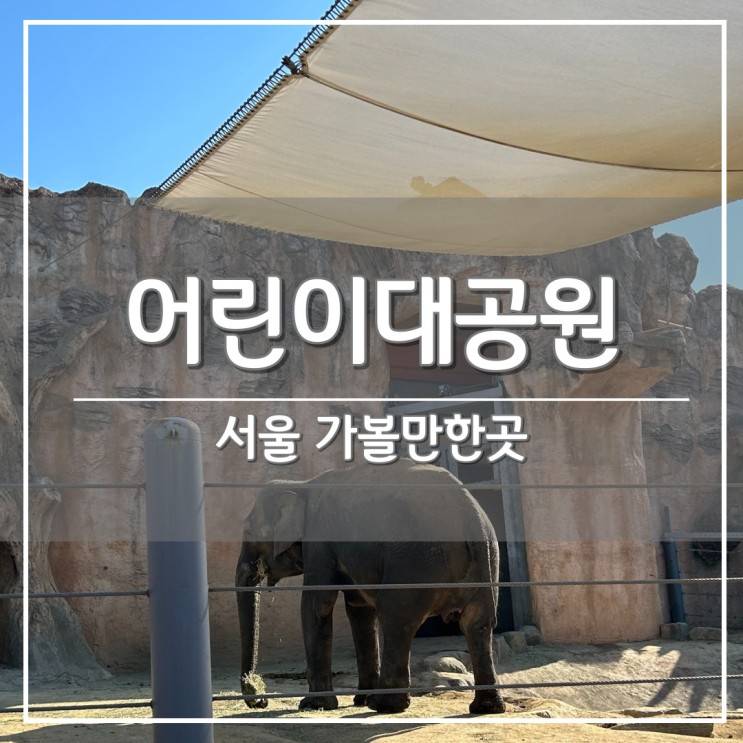 서울 아이랑 가볼만한곳, '어린이대공원' 동물원 투어