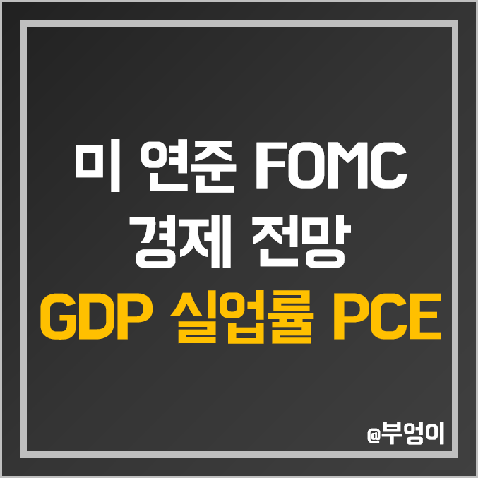 미국 GDP, 실업률, 개인소비지출 물가지수 PCE 예상 (ft. 연준 FOMC 경제 전망 및 점도표 뜻) 미국 GDP, 실업률, 개인소비지출 물가지수 PCE 예상 (ft. 연준 FOMC 경제 전망 및 점도표 뜻)