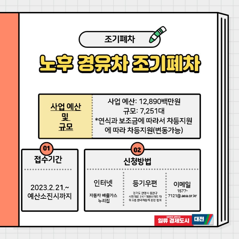 대전 조기폐차 노후차 직접 진행 후기