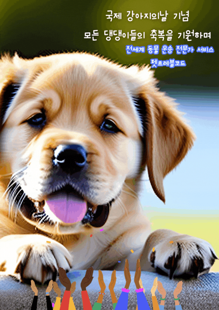 2023 국제 강아지의 날 모든 강아지의 행복을 반려동물해외운송 강아지해외운송 펫트레블코드