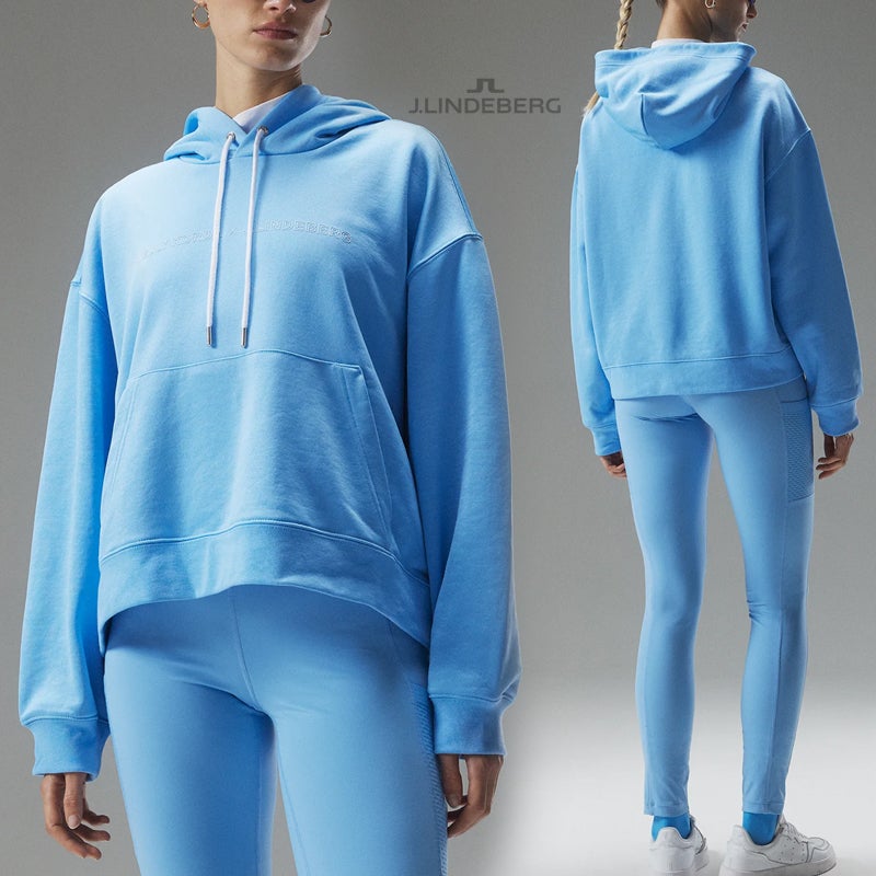 제이린드버그 NK 넬리코다 여성 골프 후드 티셔츠 BL