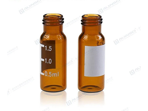  2ml Glass 유리 갈색 앰버 바이알 vial hplc용 screw cap closure 엠버 amber