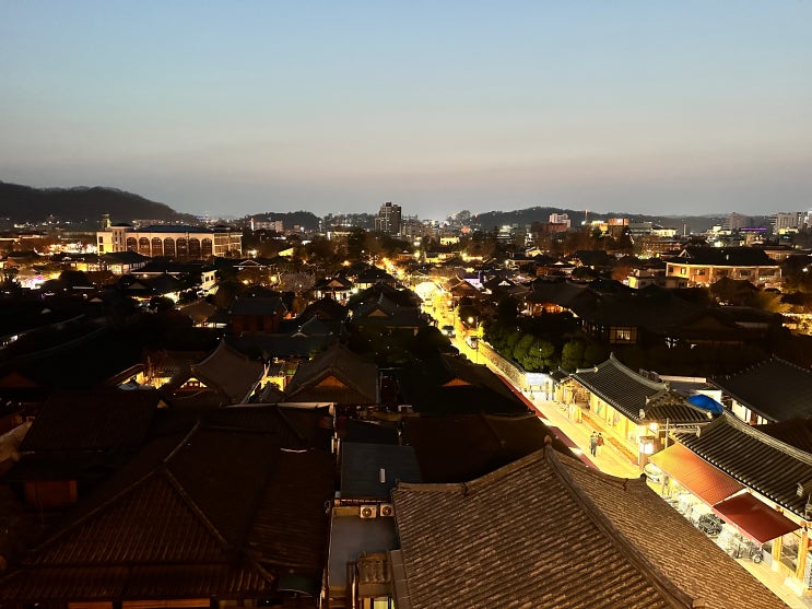  한옥마을 야경을 즐기기 좋은 전주 카페 전망