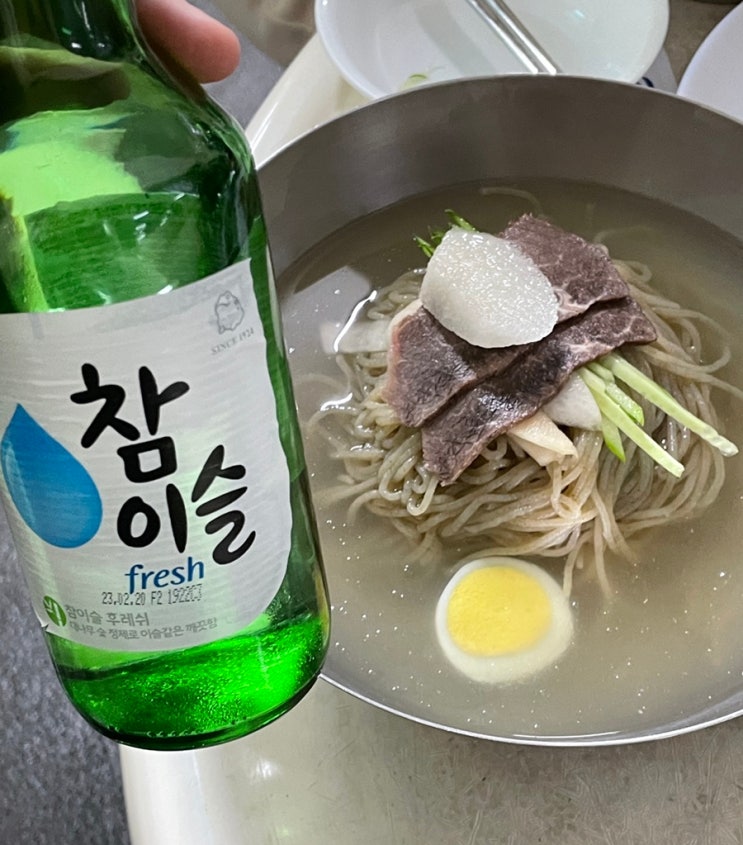  [내돈내산] 공덕 평양냉면 맛집 을밀대 본점 마포점 (+비빔냉면, 녹두전, 수육)