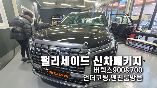  팰리세이드 신차패키지 버텍스 썬팅과 엔진룸 방음 까지!