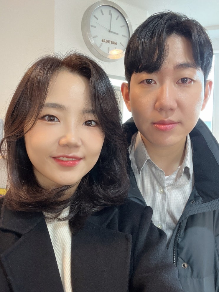  잠실새내에서 커플사진 촬영날 헤어메이크업 받고