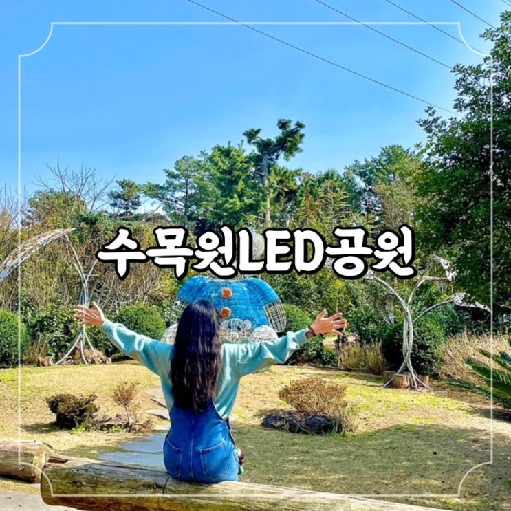  제주공항 근처 가볼만한곳 수목원테마파크수목원길 수목원LED공원 수목원길야시장