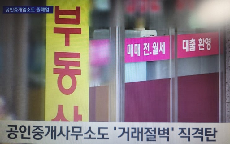  부동산 공인중개사 사무실 폐업률 증가