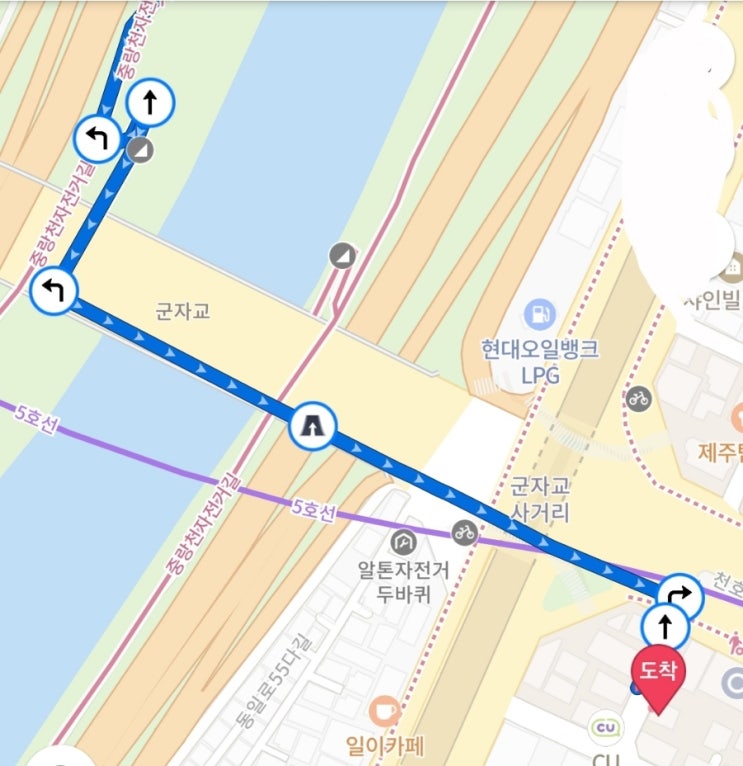  자전거 라이딩 (창2동-군자)