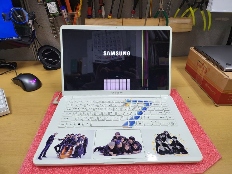  삼성노트북 nt900x5n 화이트 실버 두대교체