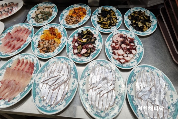  제주맛집 해녀잠수촌 다양한 해산물 제주횟집 용담맛집