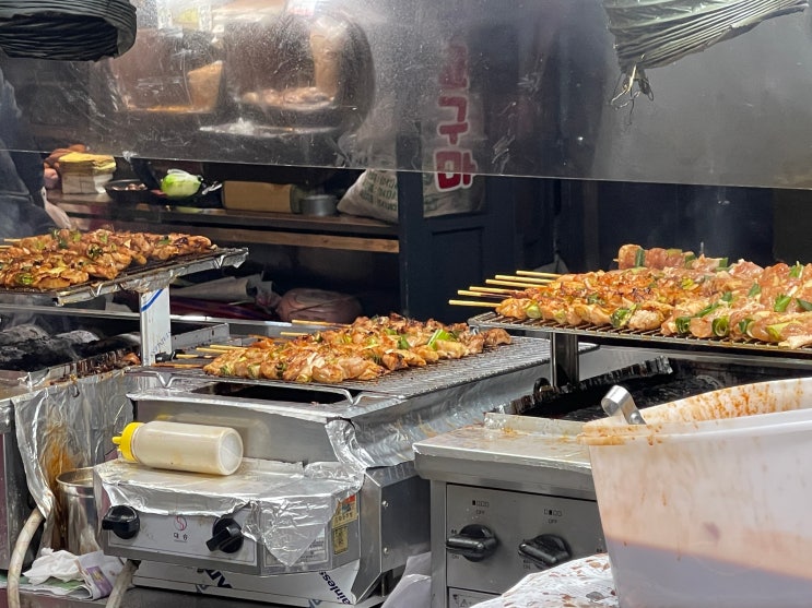  신림역 봉사리 생닭꼬치 직화구이 맛깔나는 양념닭꼬치