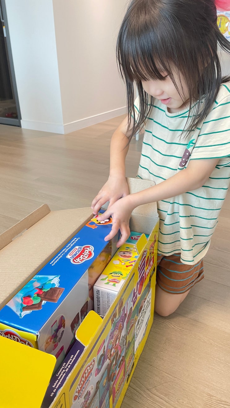 [플레이도 세트] Play-Doh 심쿵팩 젤리 초콜릿만들기와 치과의사, 캠핑키트 가성비 굿!