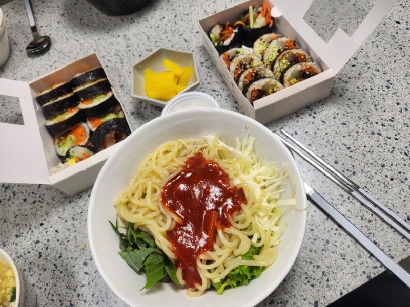쫄면만들기 신포우리만두쫄면소스 신포우리매실맛쫄면양념장