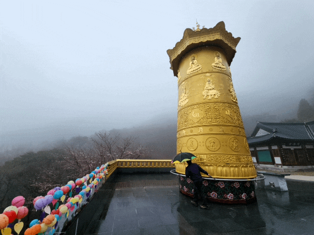  지리산 칠암자 순례길 비오는날 걷기 2편, 카페흰구름가는길, 연기암