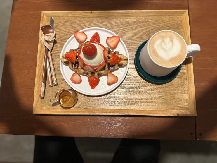  송탄 크로플 맛집 라효카페 내돈내산