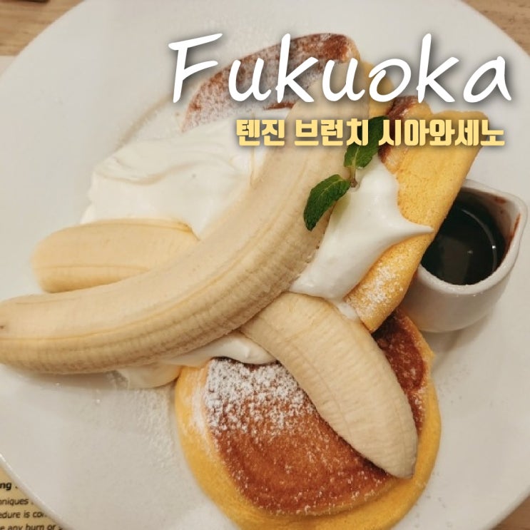  후쿠오카 텐진 브런치 시아와세노 팬케이크 후기