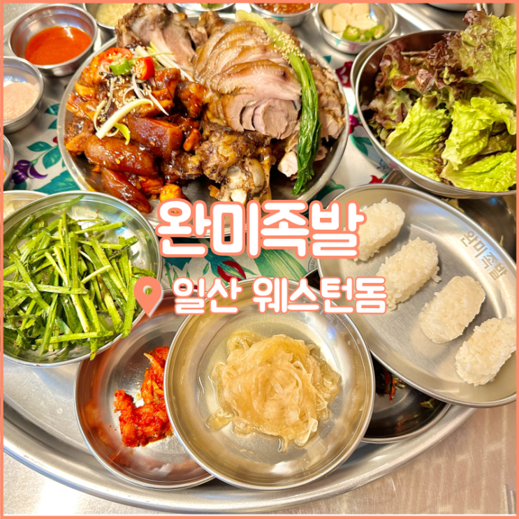  일산 웨돔 맛집, 정발산역 근처에 위치한 푸짐한 족발집 완미족발