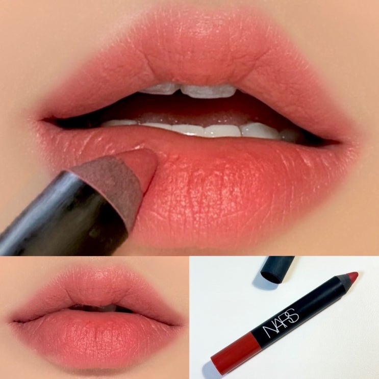 나스 벨벳 매트 립펜슬 , NARS 돌체비타 발색 후기 [내돈내산]