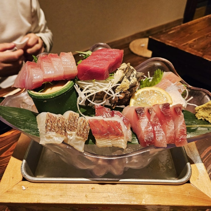  후쿠오카 하카타역 맛집 시후도 550엔 사시미 추천 !