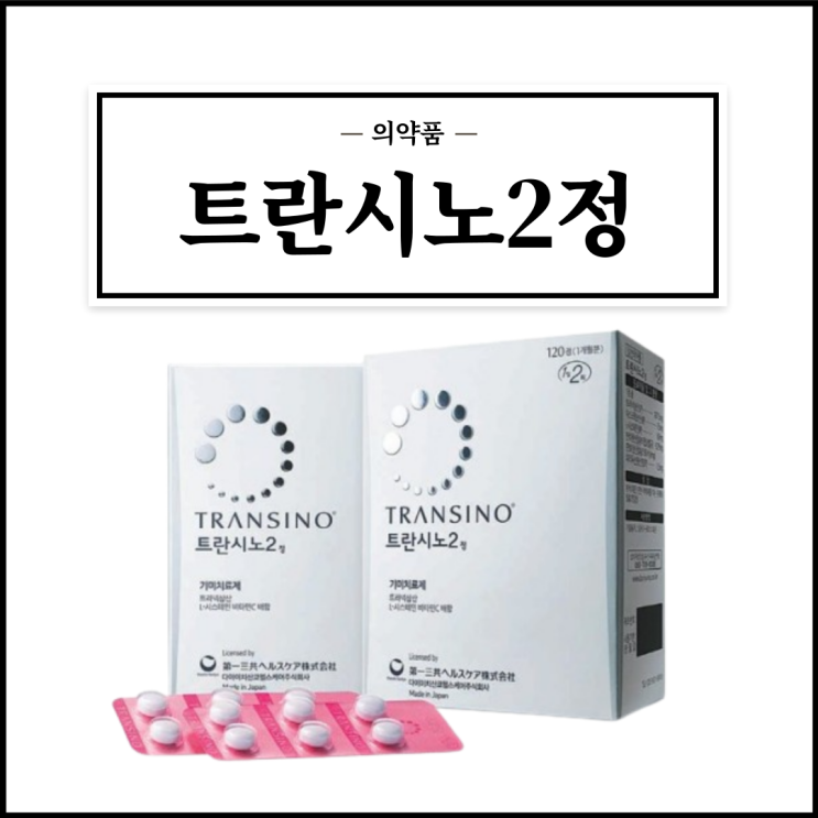  트란시노2정, 효능효과/복용법/부작용/주의사항 등 간단정리